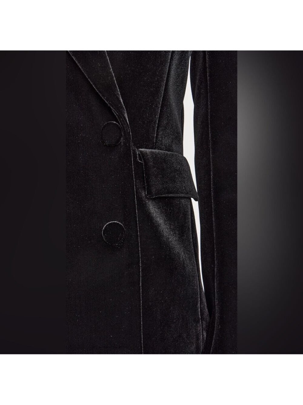 NWT Generation Love Women’s Arielle Black Velvet Blazer - Picture 5 of 15